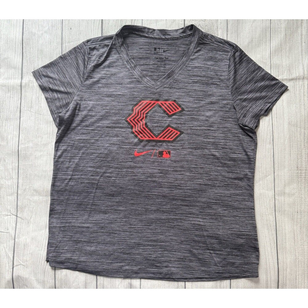 Nike Cincinnati Reds T Shirt MLB Authentic Collection Dri Fit Women’s Size XL